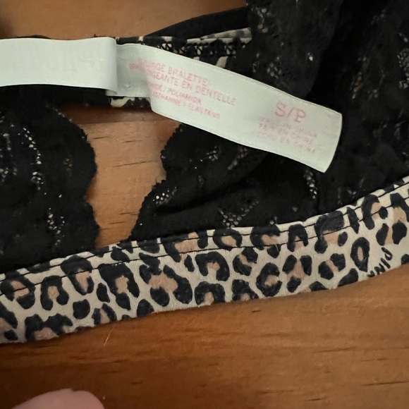 PINK Cheetah Bralette Size Small - Picture 3 of 3